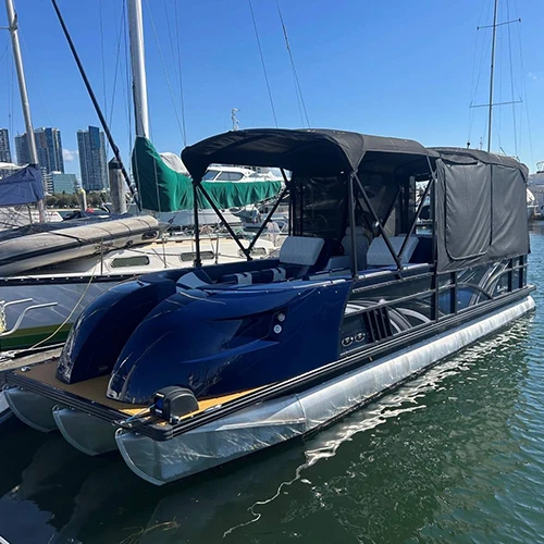 Working principle of pontoon boats