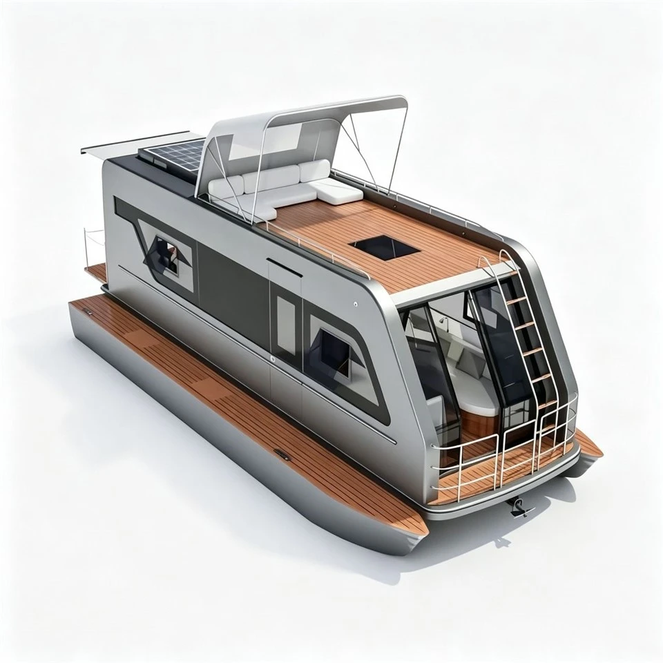 Solar-Powered Houseboats